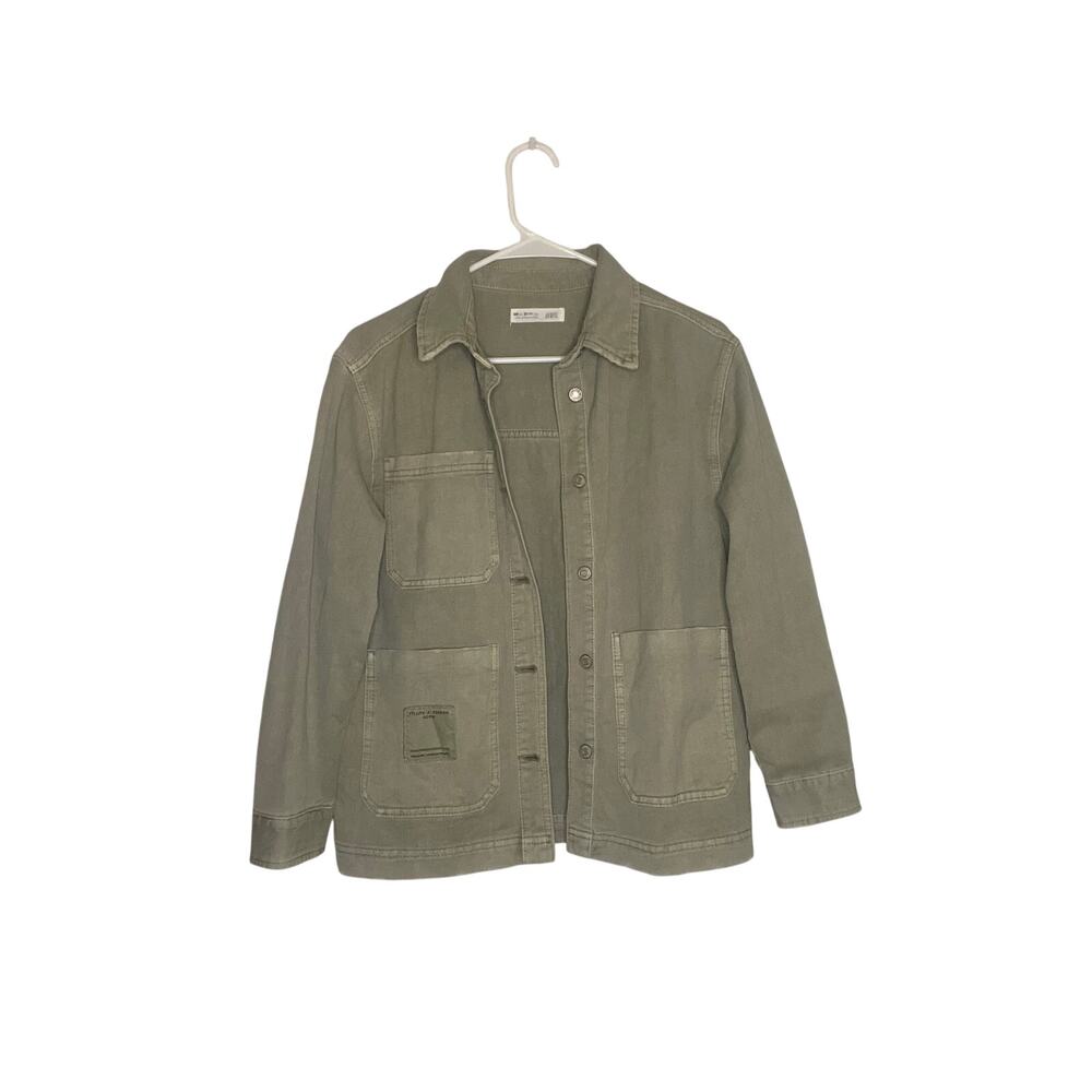Zara Utility Jacket – Army Green | Kids 11–12 | Like New